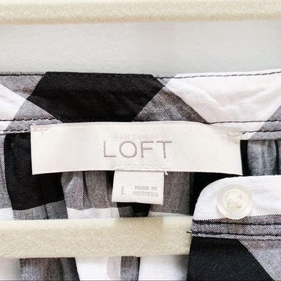 LOFT Buffalo Check Sleeveless Tie Waist Dress - Picture 5 of 8